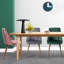 Kory Velvet Upholstered Dining Chair with Wood Effect Metal Legs-41099124-40855099-129586385