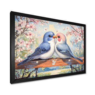 Love Birds Springtime Blooms II - Bird Wall Décor