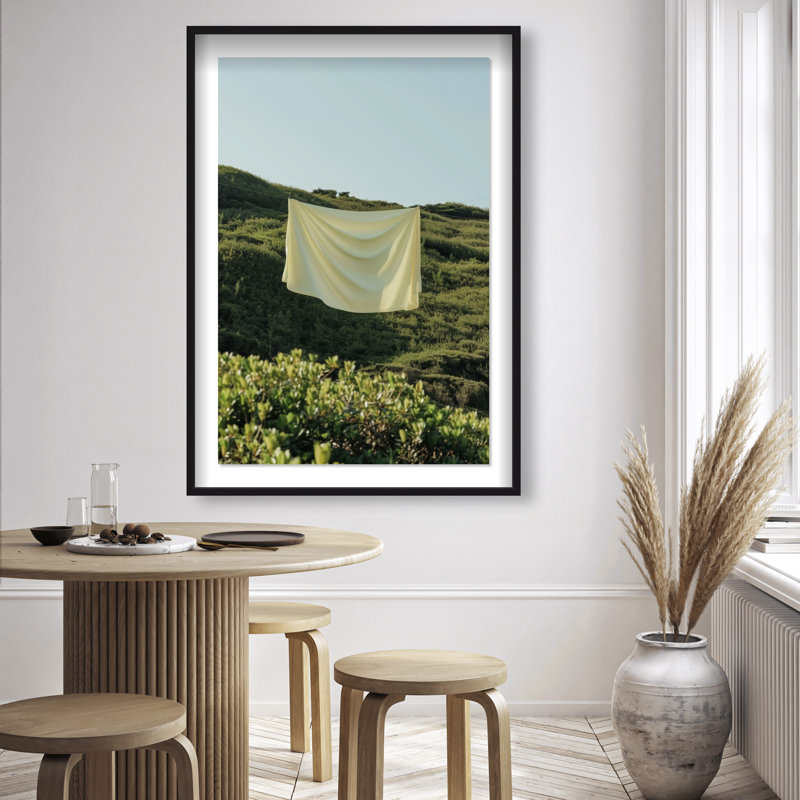 Floating Cotton II Shadowbox Bath & Laundry Print by Oliver Gal, Black Frame, 10 x 15, 55.5"H x 37.5"W, Black Shadowbox