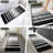 Absorbent Non-Slip Striped Bath Mat Bathroom Rug (Set Of 3)-509783159