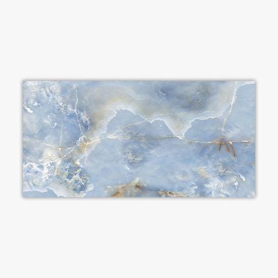 Polished 24" x 48" Porcelain Marble Look Tile