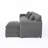 L Shaped 3-Seater Sofa (Gray)