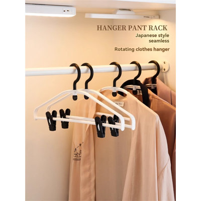 Plastic Clothes Hanger with Clip