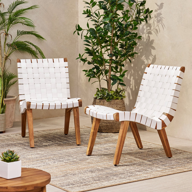 CHARLOTTE LOUNGE CHAIR, Natural Wood