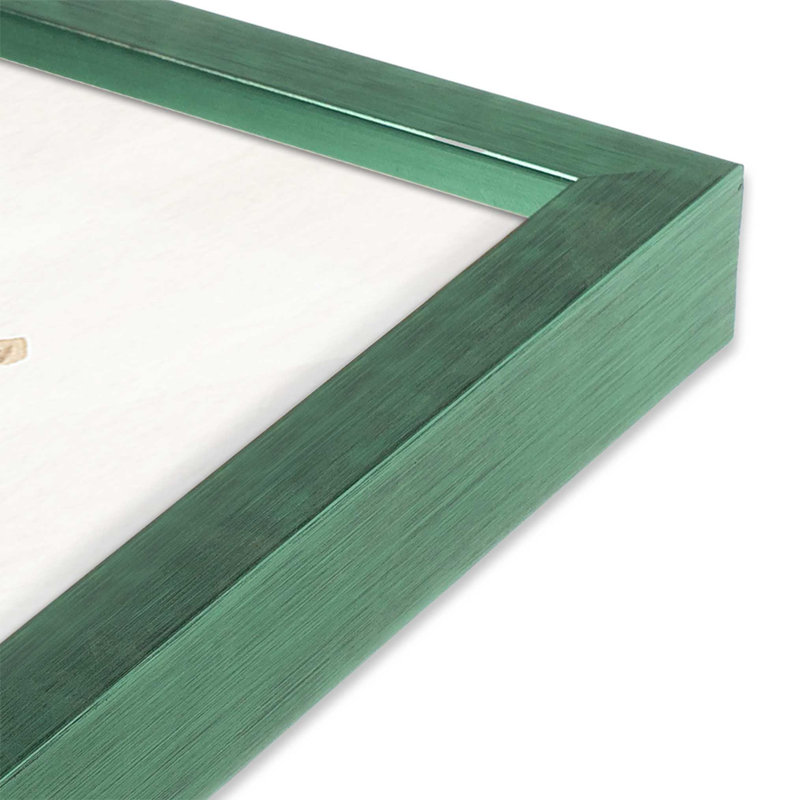 Impression de vacances «Holiday Love», Cadre simple Lemon Grass, bois massif, H 21,5 po x l 21,5 po
