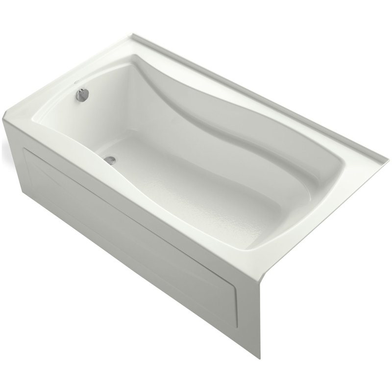 Mariposa Vibracoustic 66" x 36" Soaking Bathtub, Blanc, Gauche
