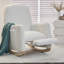Fabric Nursery Rocking Chair With Adjustable Footrest-549197513
