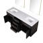 Ensemble de meuble-lavabo double 72 "avec miroir-82319071-82319073