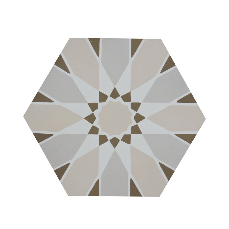 Menara 8" x 8" Cement Patterned Wall & Floor Tile