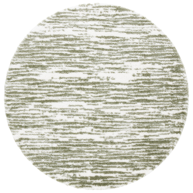 Arayla Tahoe Shag Performance Rug, Round 6'7"