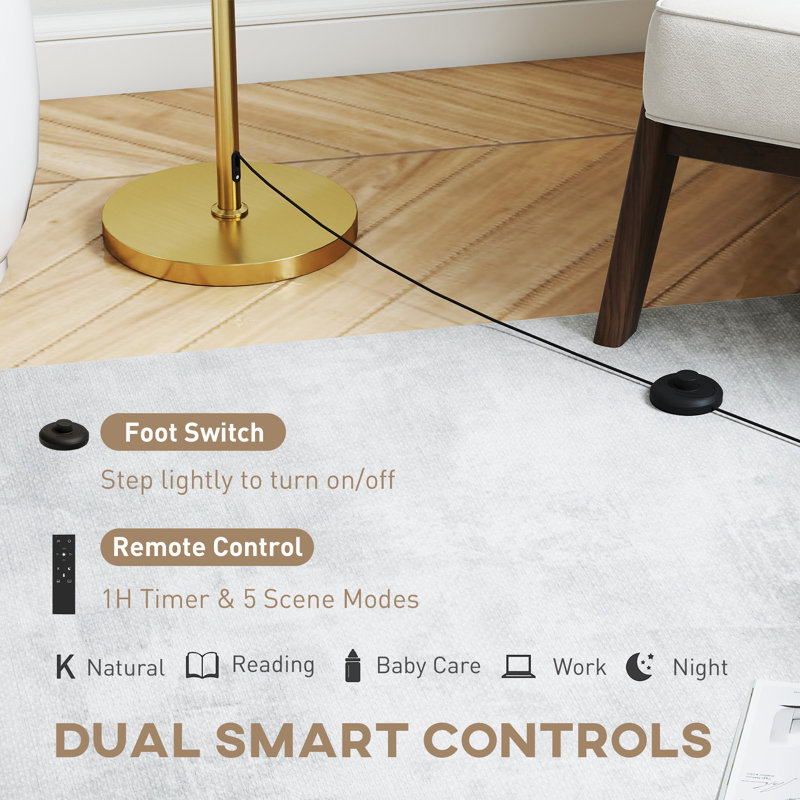 168cm Polished Traditional Floor Lamp