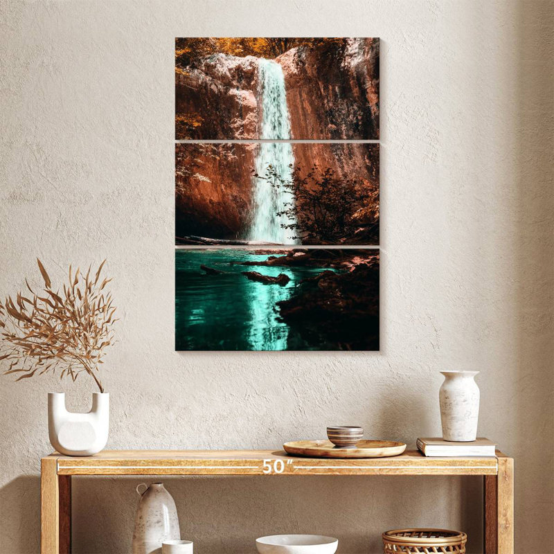 Kerrick Fiery Waterfall, 38" H x 24" W