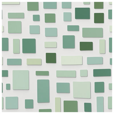 Green Rectangular Shapes Comforter