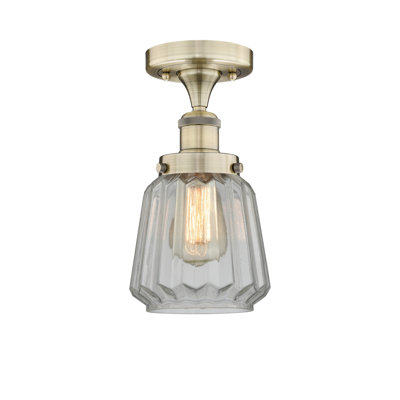 Kemmel Glass Semi Flush Mount
