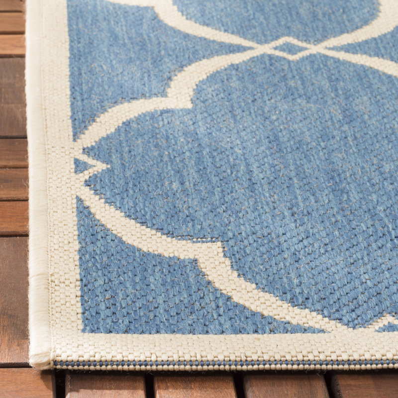 Adler Performance Geometric Indoor/Outdoor Area Rug, Rectangle 4' x 6'
