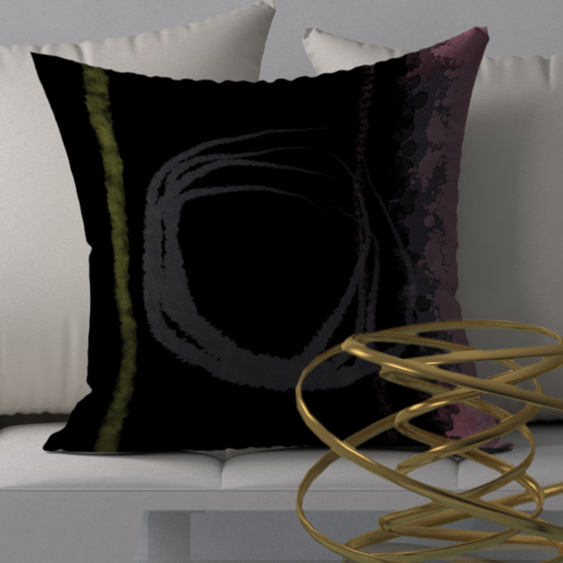 Housse et insert de coussin carré Munchy Tingle, 24" X 24"