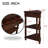 Multi-Function 33.8'' Small Triangle Corner Table,Sturdy and Durable, 3 Tier End Corner Table with Solid Wood Legs,Plastic Pads for Small Spaces/ Living Room/Balcony/Bedroom/Corridor-1760206710