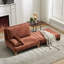 Canapé-lit pliable inclinable, canapé-lit convertible 3-en-1, décor moderne Mid-Century, convient aux petits espaces, avec trois coussins, peut être placé dans la chambre d'étude-1078339116