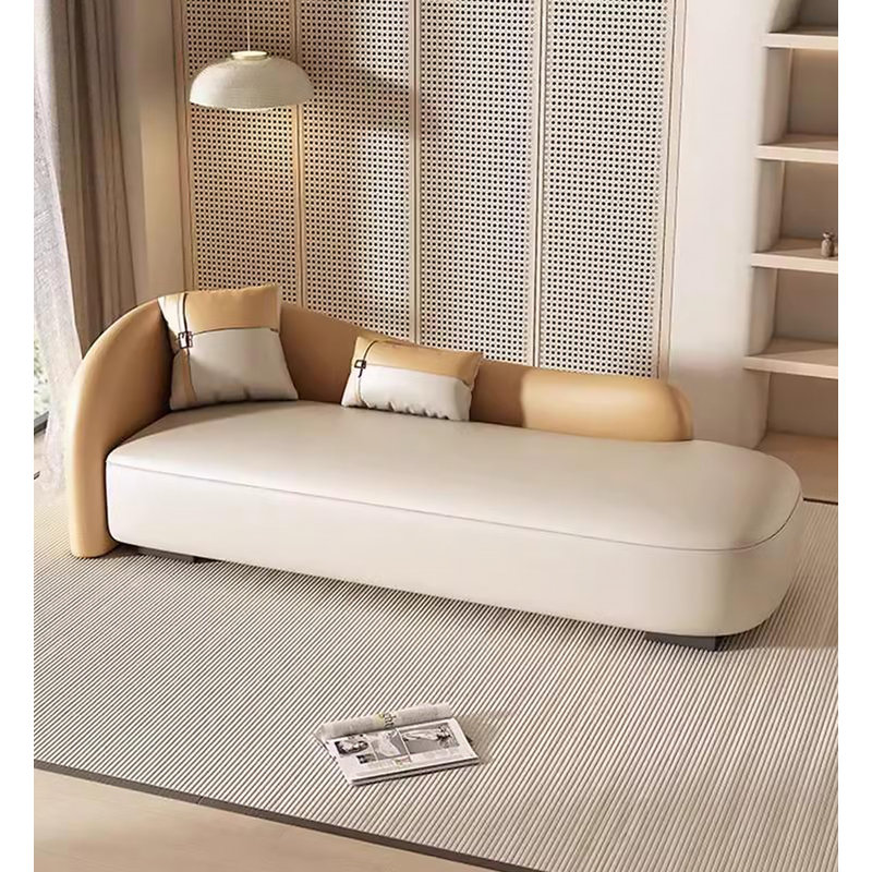 Canapé-lit en cuir de luxe moderne et minimaliste