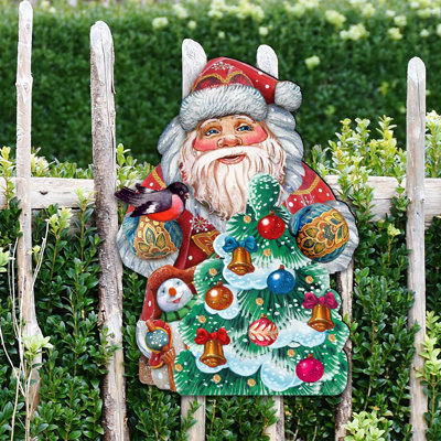 12'' Handmade Wood Shatterproof Holiday Shaped Ornament