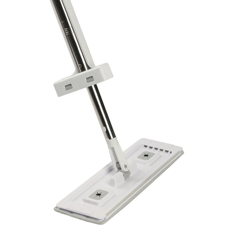 Self Wringing Flat Mop, Microfiber Floor Mop With 4 Reusable Washable Pads, 360° Rotating Head & Stainless Steel Handle For Hardwood, Laminate, Tile, Vinyl