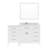 Aelish Parkway 57" Single Bath Vanity In Grey With White Quartz Top And Square Sink-100015588