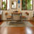 86.61"Brown Oval Solid Wood Dining Table-203928701