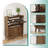Shoe Storage Cabinet with Flip-Down Drawers,Freestanding Entryway 16-24 Pairs Slim Shoe Cabinet,Walnut-1843809722-1843809720