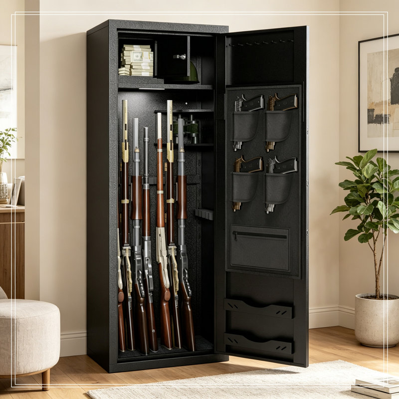 Armoire de bureau avec verrou d'empreinte digitale