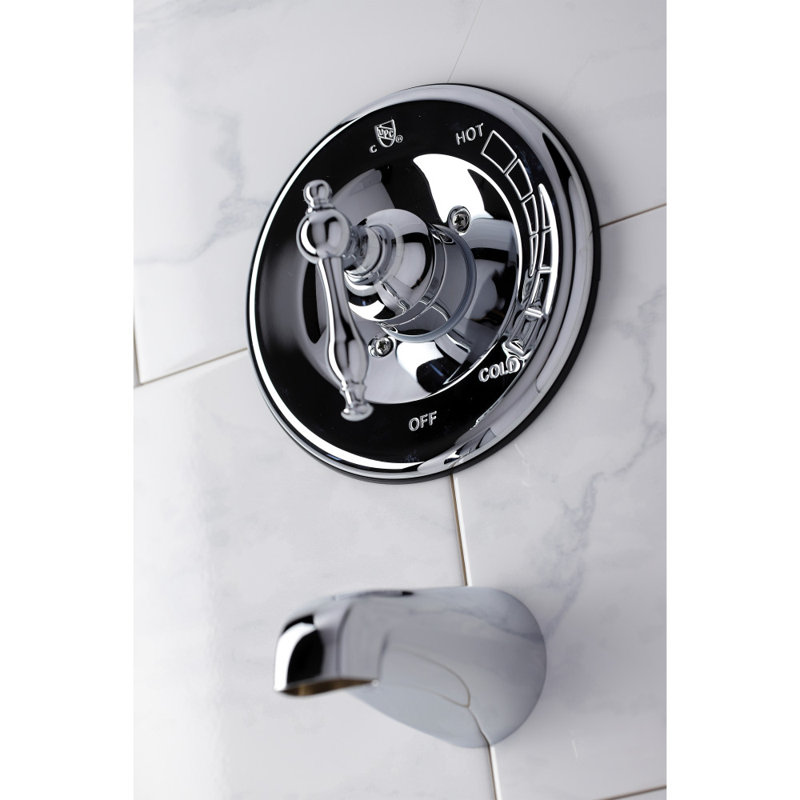 Kingston Brass Single-Handle Pressure Balanced Tub Faucet, Polished Chrome