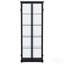 Vitrine noire à 4 tablettes