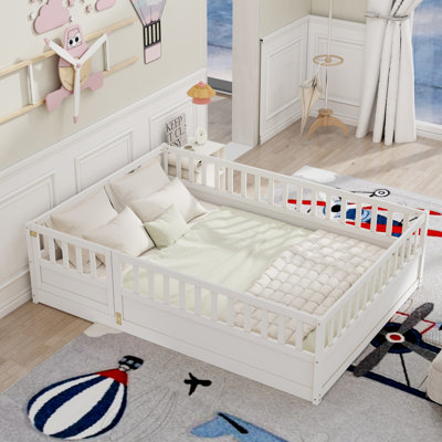 Lit double sur pied Montessori