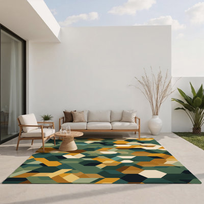 Tapis intérieur / extérieur Earth Motif Matrix