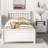 Platform Bed with a Nightstand