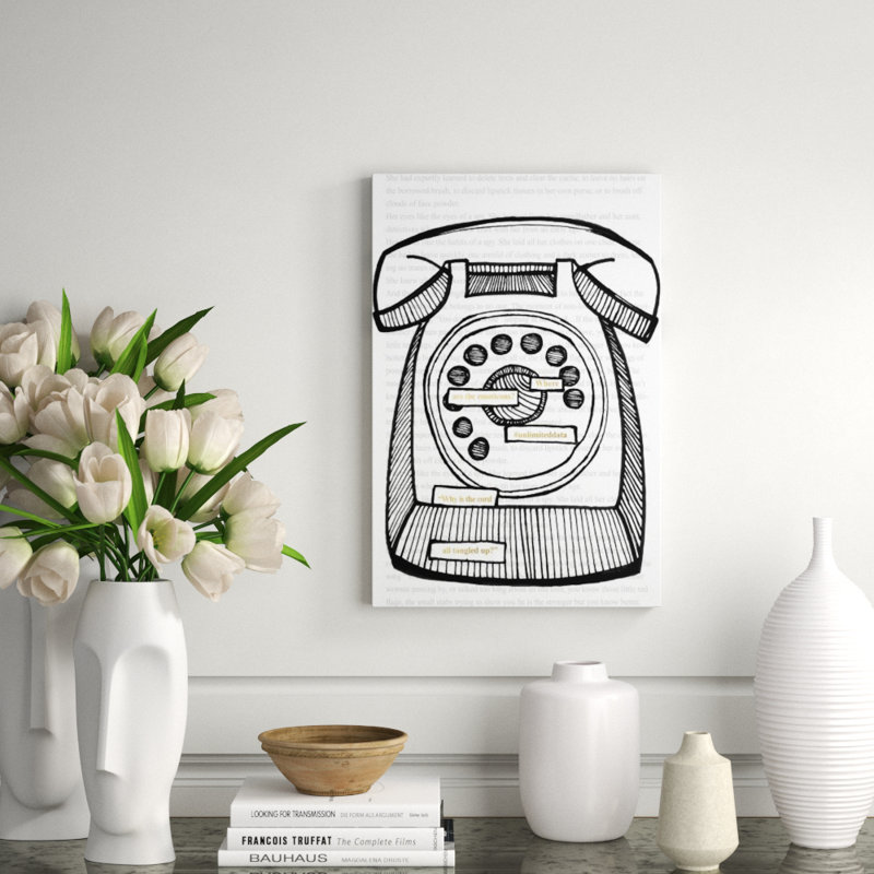 Ring Me par Kelli Ellis - impression sur toile tendue, Couche de verre, H 81 po x l 54 po x P 1,5 po