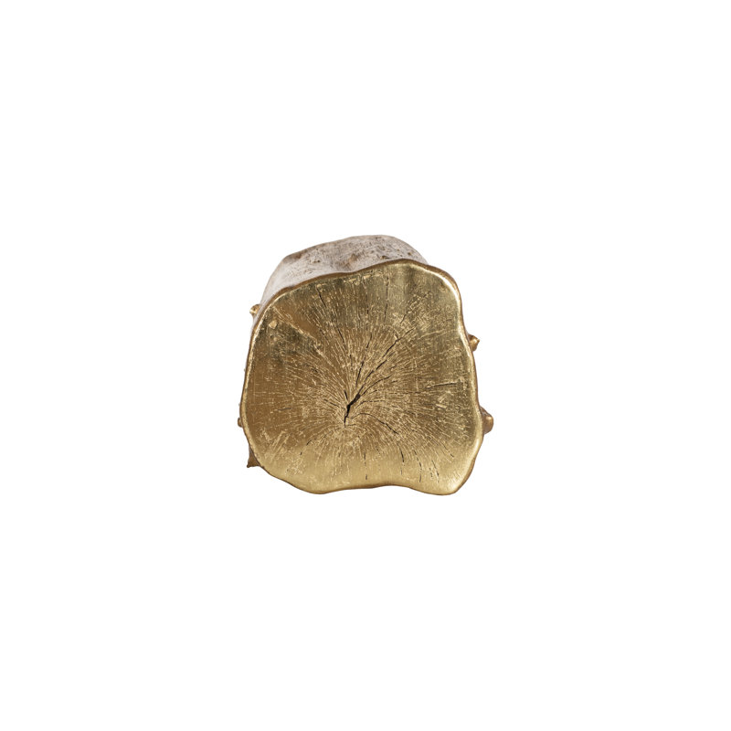 Log Stool, Gold