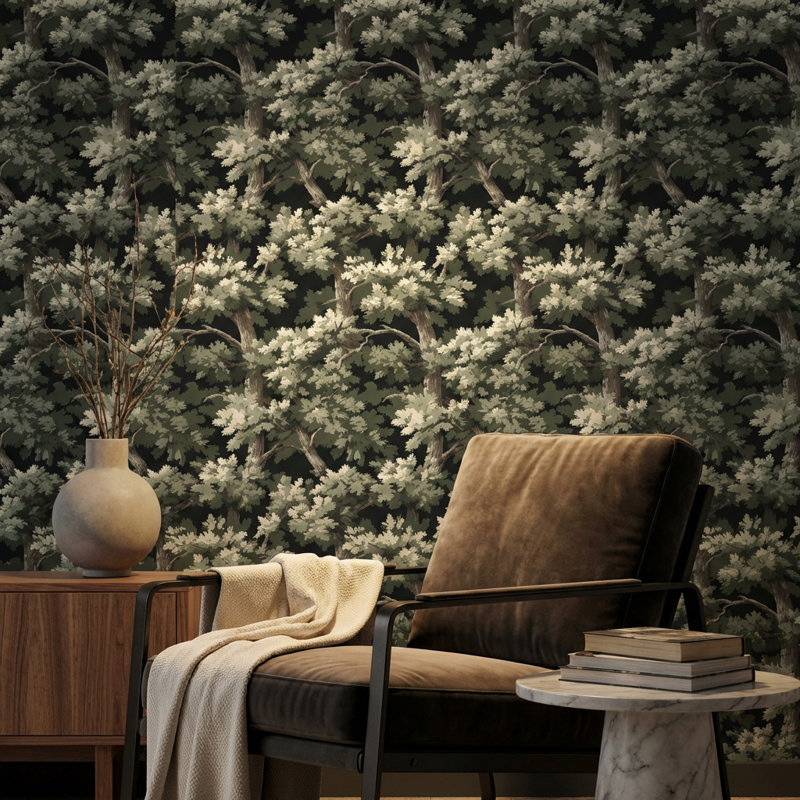 Papier peint Shades Of Green, Peler et coller