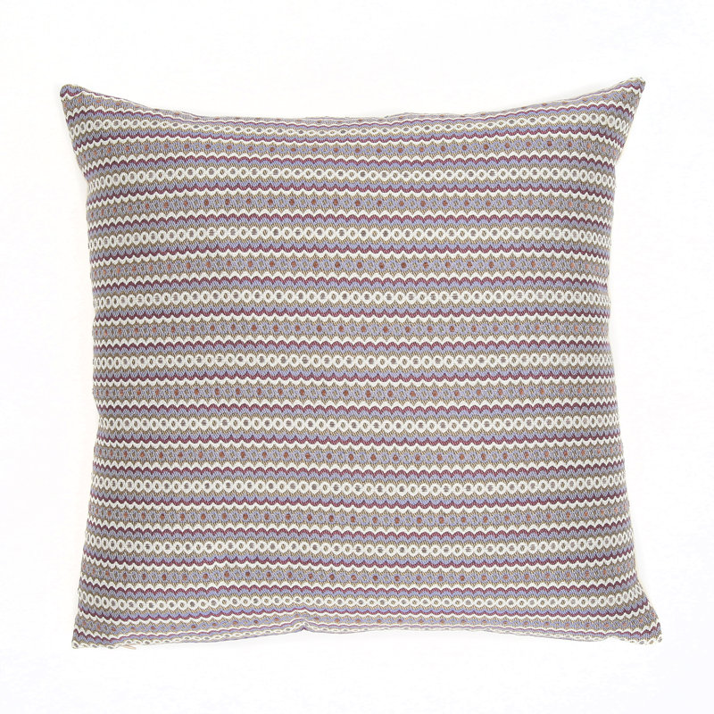 Geometric Feather Throw Pillow, Violet