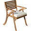 Chaise de patio avec coussin Brizio-100639313