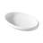 23" L x 15" W x 4" H Matte White Handmade Oval Vessel Bathroom Sink