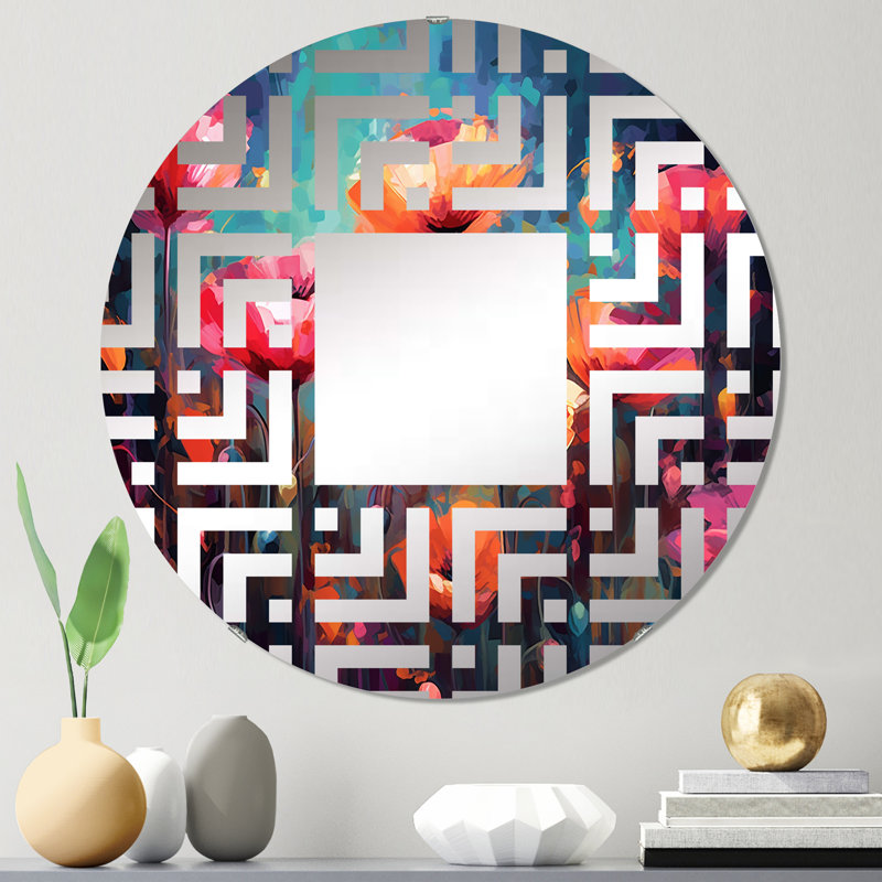 Miroir décoratif Maze, 23,6 po x 23,6 po
