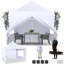 3x3m Pop Up Canopy with 4 Sidewalls, Canopy Tent 3x3 for Parties, Backyard, Commercial-108508705