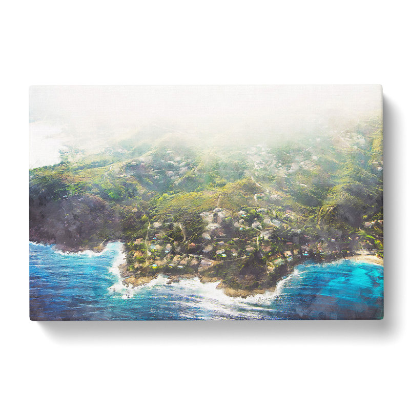 Skyline View Of Corsica - Wrapped Canvas Painting, 50cm H x 76cm W x 3cm D