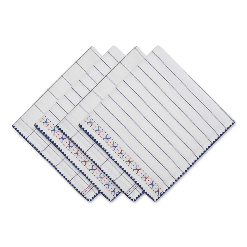 Cristiana Cotton Checkered Square Napkin