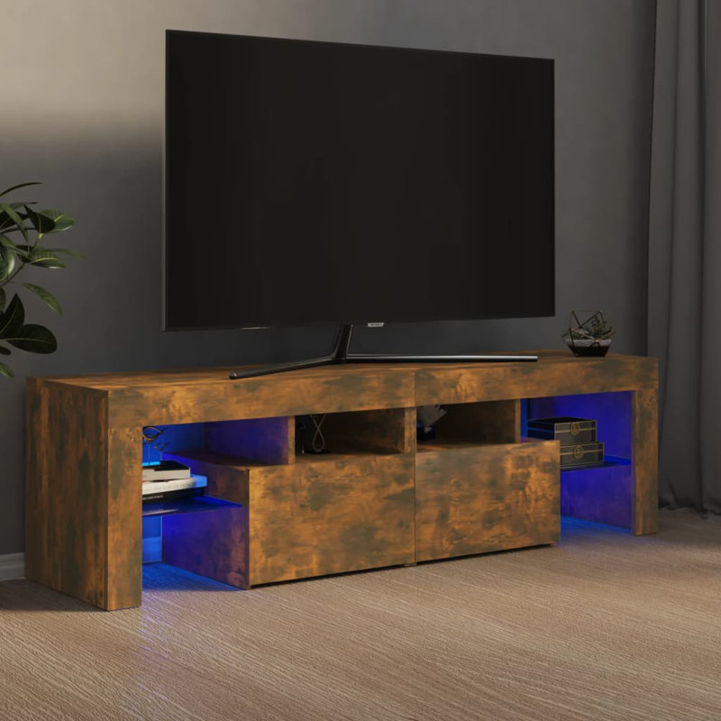 TV Stand, Smoked Oak