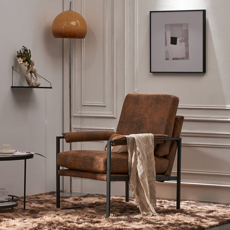 Fauteuil l 24,8 po Ritchey, Brun foncé