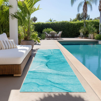 Kyrie Washable Abstract Indoor / Outdoor Rug