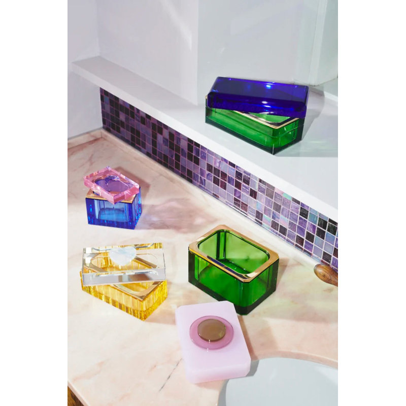 Deep Blue Crystal Jewelry Box
