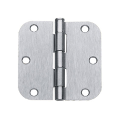 5.0 in. x 4.5 in. Brushed Chrome Ball Bearing Heavy Weight Commercial Hinge (Set of 3)