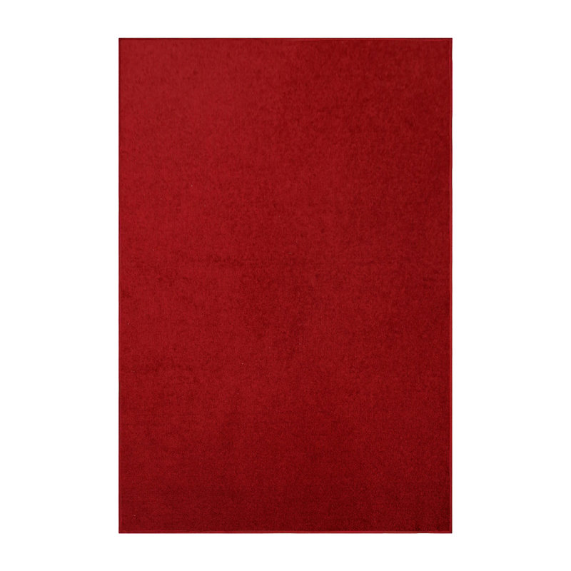 Furnish My Place Modern Plush Pet and Kids Friendly Solid Color Red Area Rugs, Stain & Fade Resistance, Perfect for Living Room, Dining Room, Bedroom, Playroom and Kidsroom, Event, Wedding Rug